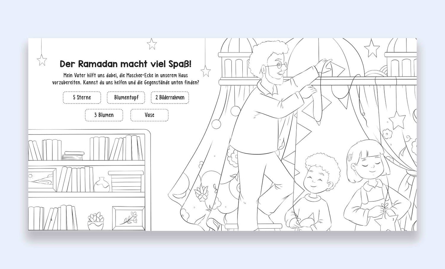 Ramadan Nächte Mal- und Aktivitätsbuch