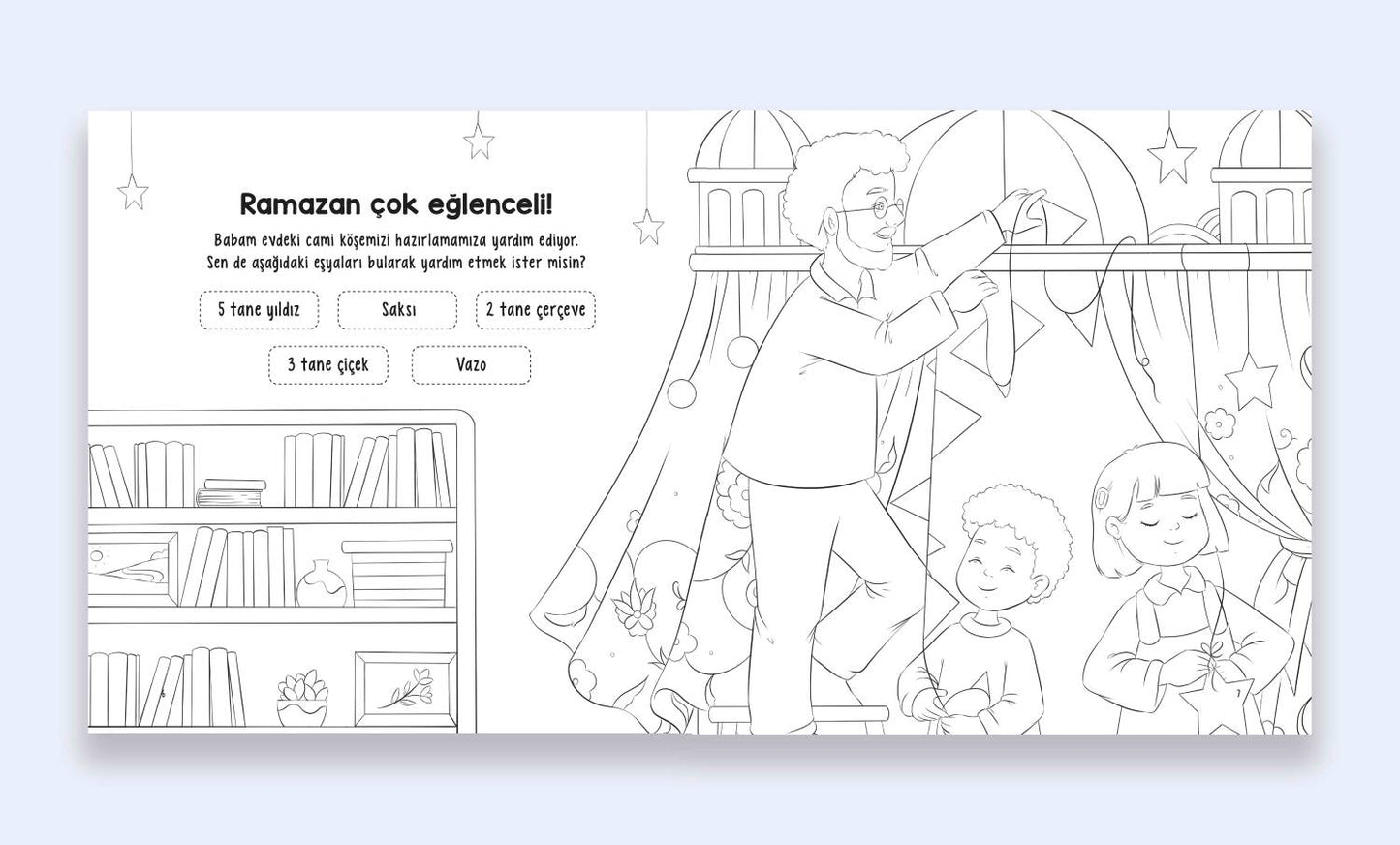 Ramazan Geceleri Etkinlikli Boyama Kitabı