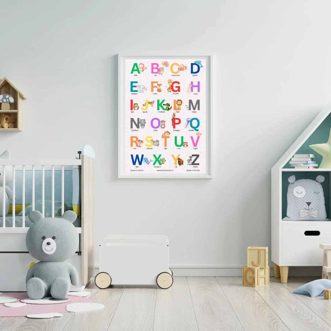 ABC Poster mit Motiven