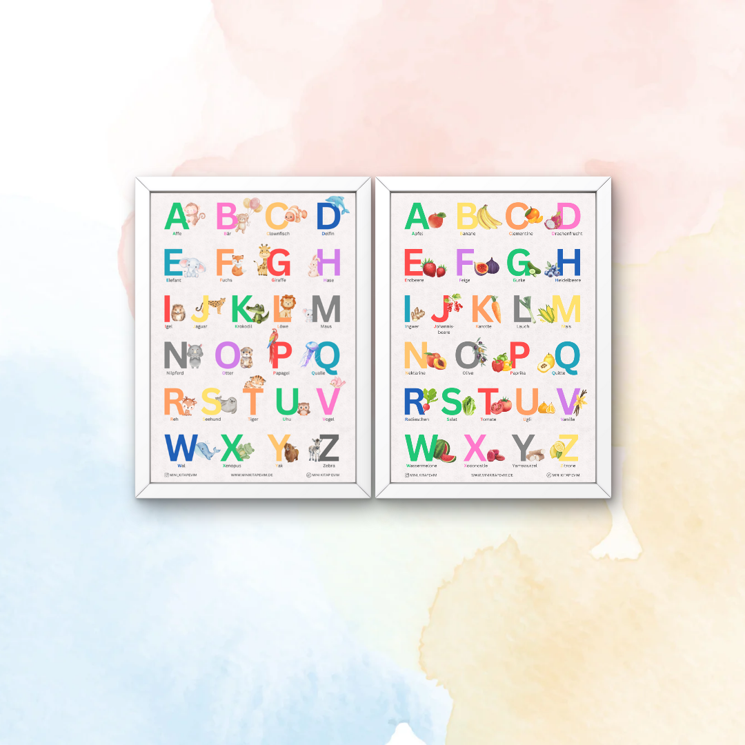 ABC Poster mit Motiven