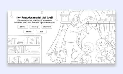Ramadan Nächte Mal- und Aktivitätsbuch