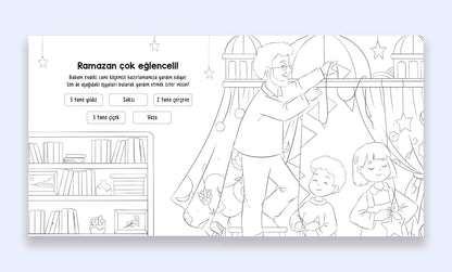 Ramazan Geceleri Etkinlikli Boyama Kitabı