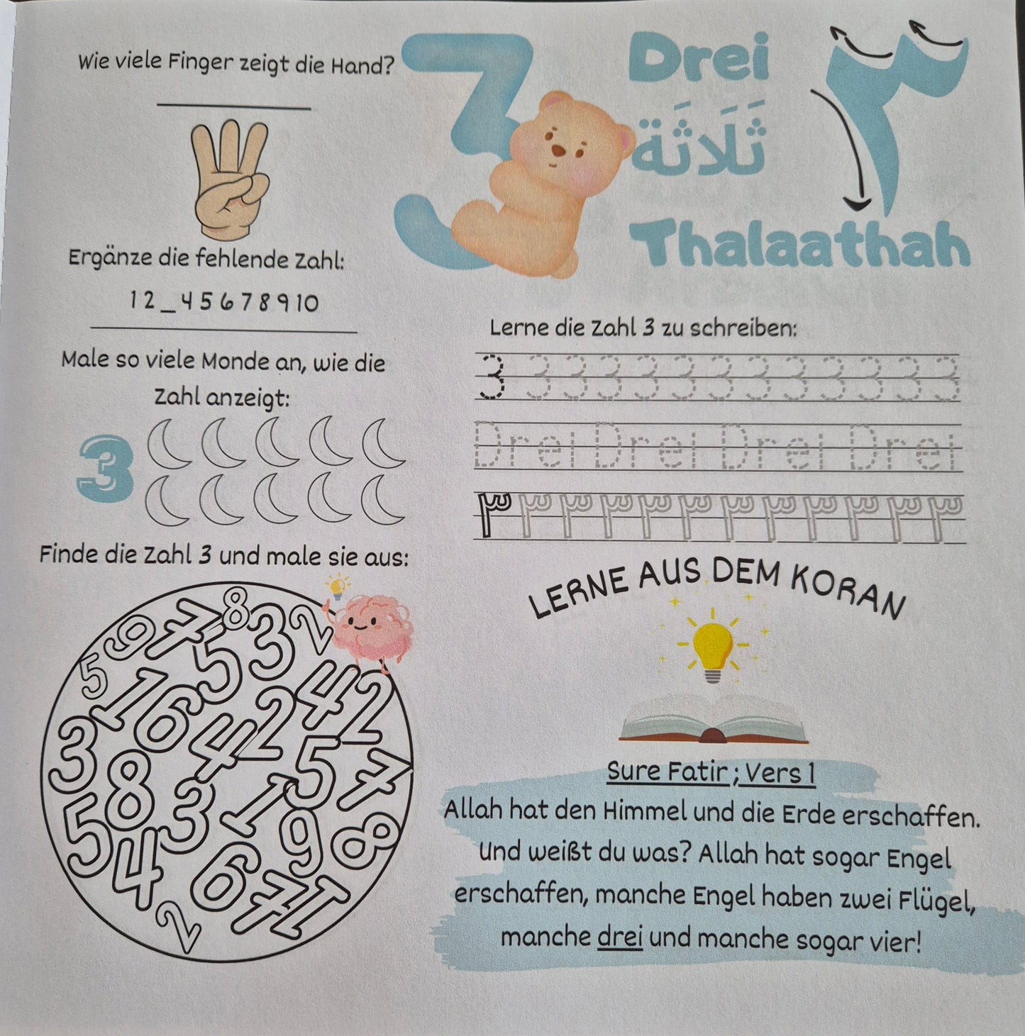 Zahlen lernen mit dem Koran
